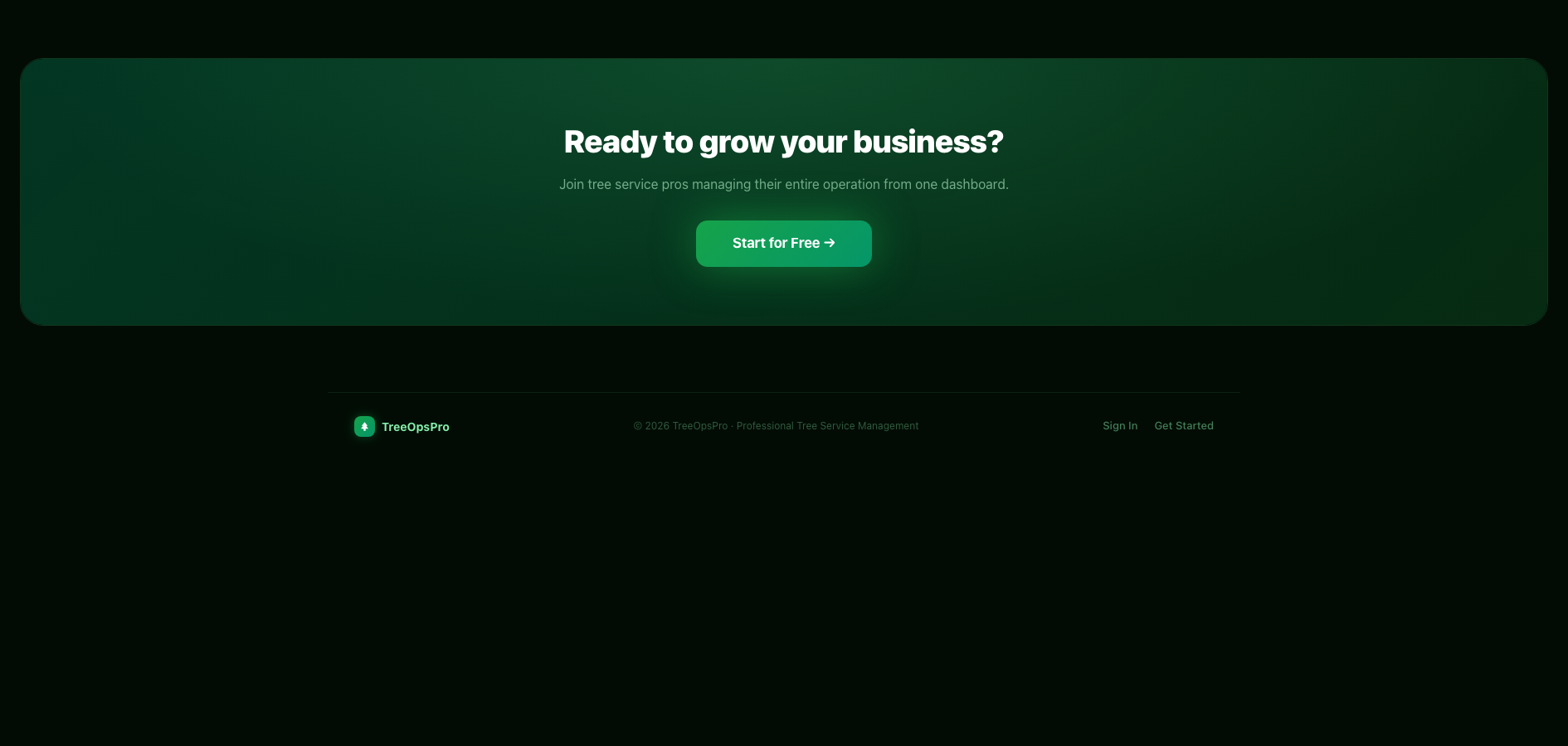 TreeOps Pro website detail